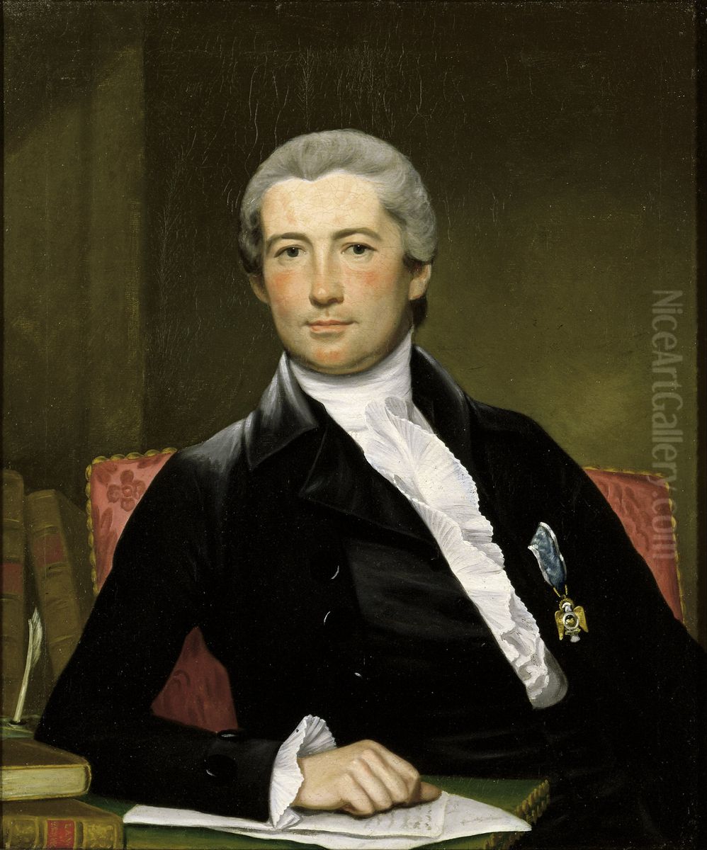 Portrait of General Giles Oil Painting by Joseph Wright of Derby