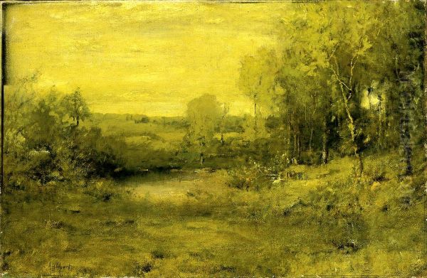 Spring Oil Painting by Alexander Helwig Wyant