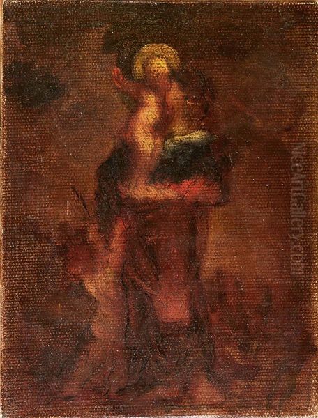 The Holy Family Oil Painting by Robert Loftin Newman