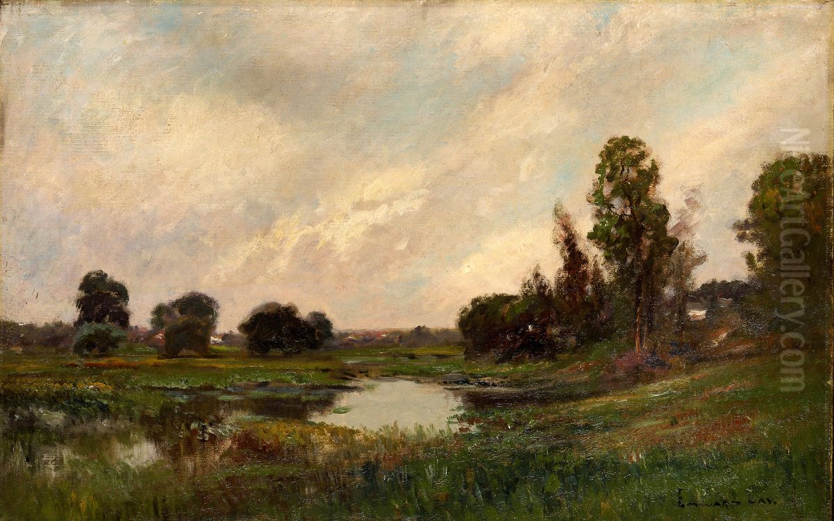 The River, Sound Beach, Connecticut Oil Painting by unknown