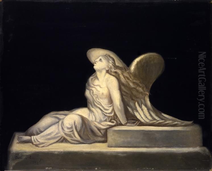Untitled (Angel) Oil Painting by unknown
