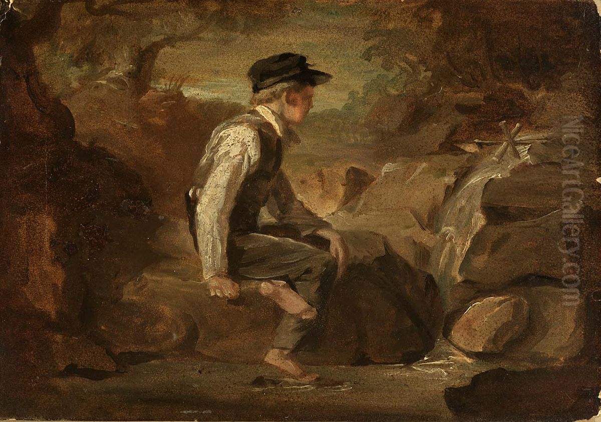 The Young Mechanic Oil Painting by Miner Kilbourne Kellogg