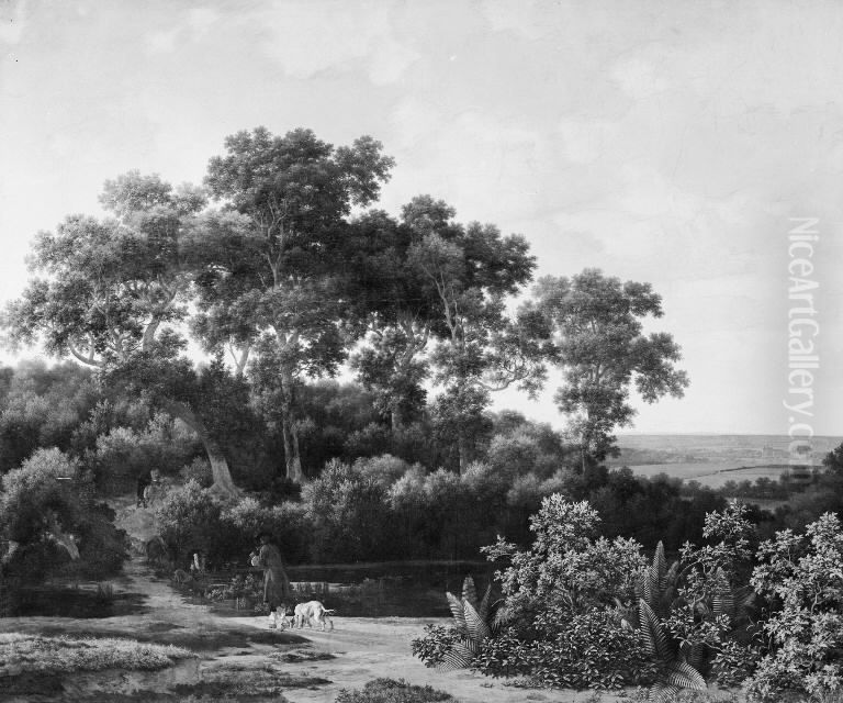 The Game Reserve near Arnheim Oil Painting by Johan le Ducq