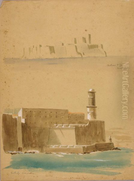 Marseilles Oil Painting by Miner Kilbourne Kellogg