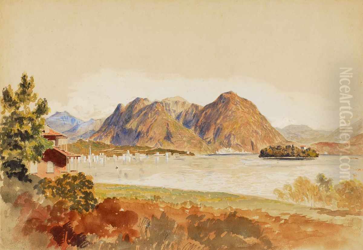 Lago Maggiore, Italy Oil Painting by Miner Kilbourne Kellogg