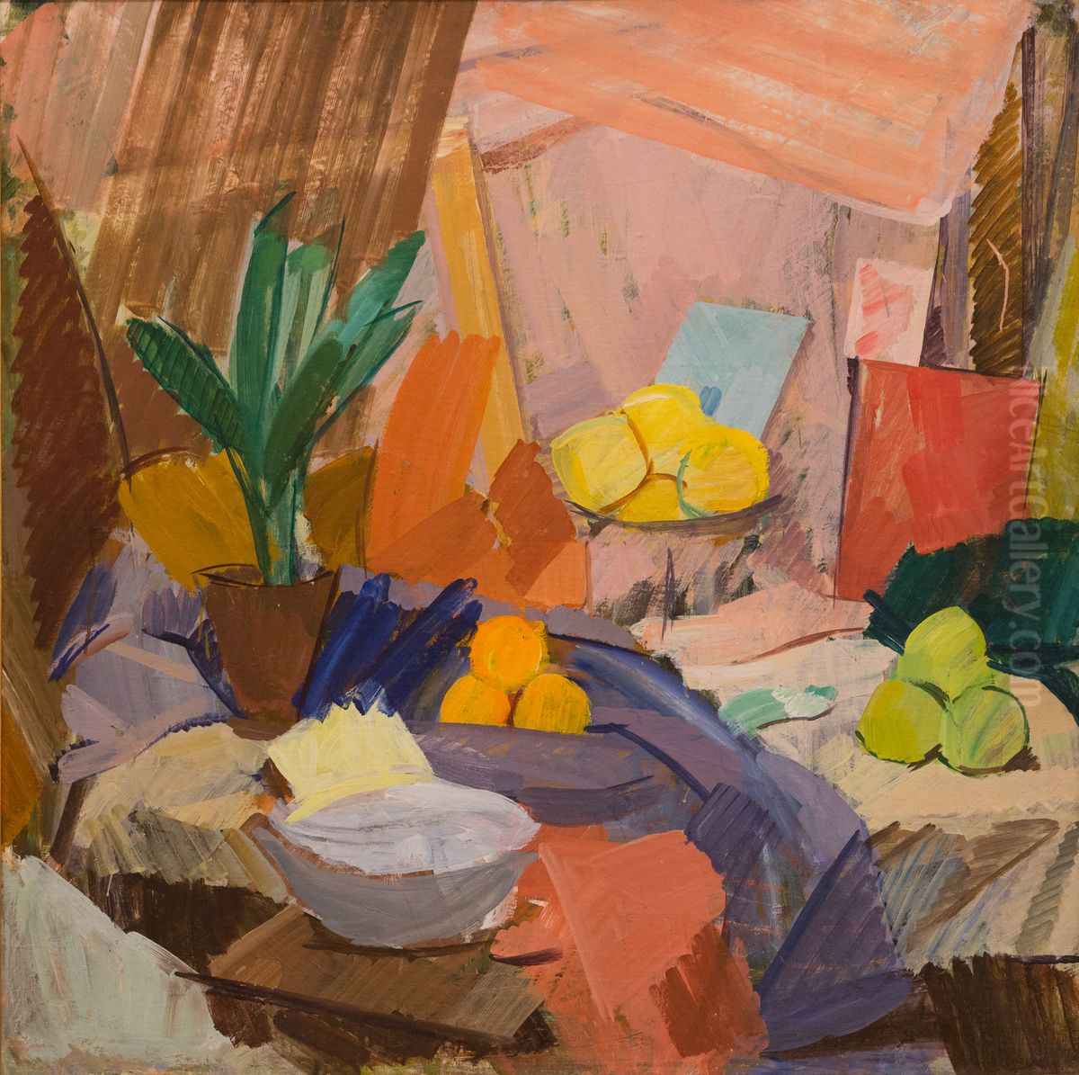 Still Life with Oranges Oil Painting by Edvard Weie