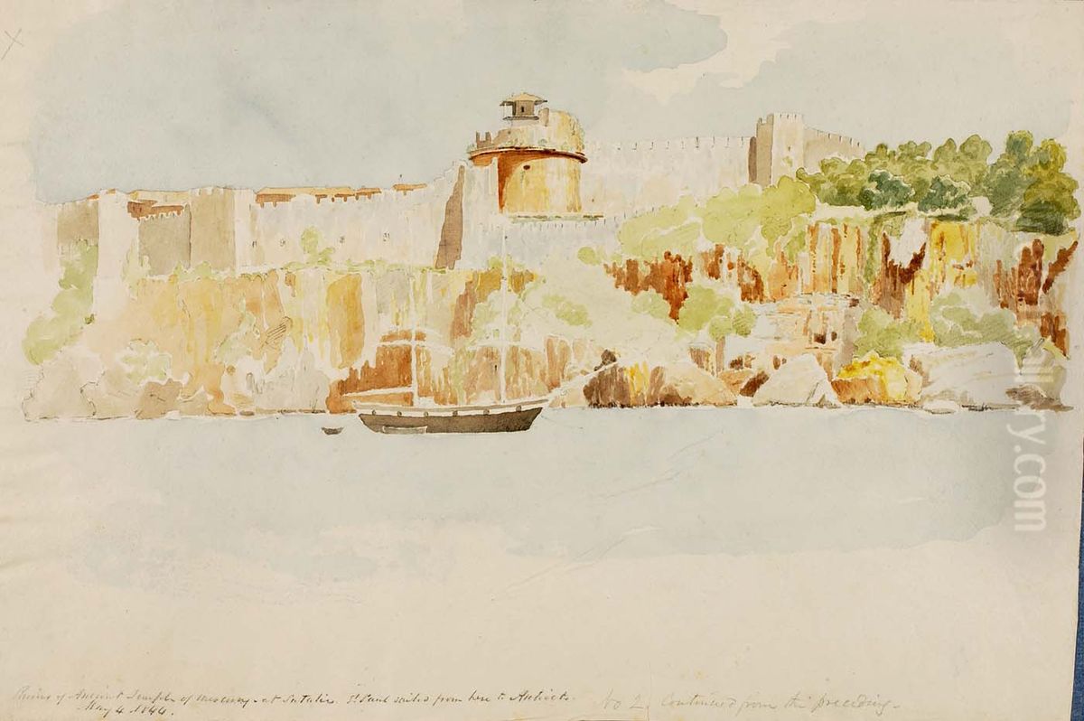 Temple of Mercury Oil Painting by Miner Kilbourne Kellogg