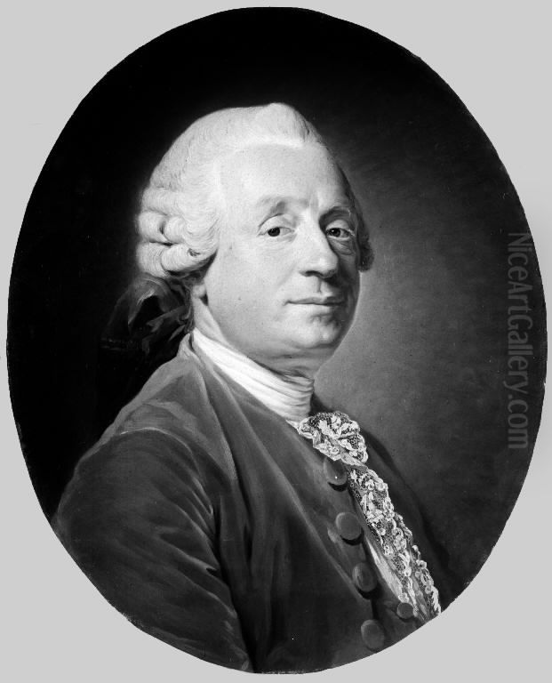 Portrait of Charles Auguste Bourlet de Vauxelles Oil Painting by Alexander Roslin