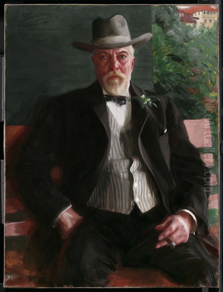 Richard Teller Crane Oil Painting by Anders Zorn