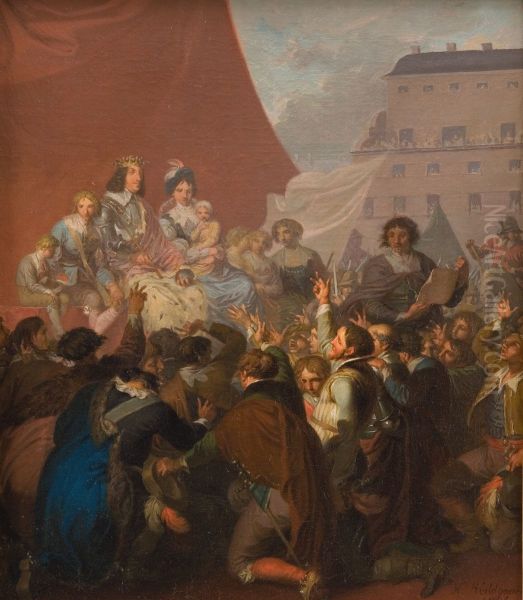 The Oath of Fealty in 1660 Oil Painting by Nicolai Abildgaard