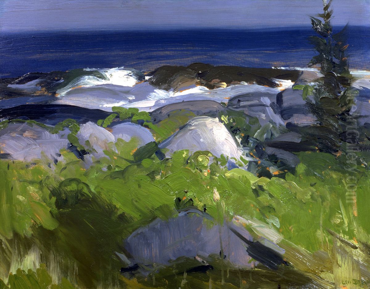 Vine Clad Shore--Monhegan Island Oil Painting by George Wesley Bellows