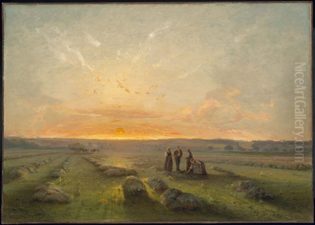 Last Rays of Sun on a Field of Sainfoin Oil Painting by Antoine Chintreuil Last Rays of Sun on a Field of Sainfoin Oil Painting by Antoine Chintreuil