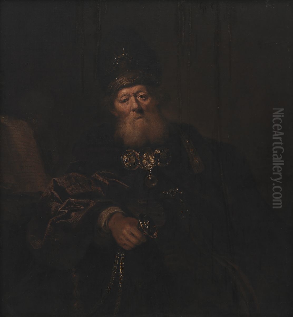 Aron as High Priest Oil Painting by Karel van Mander III