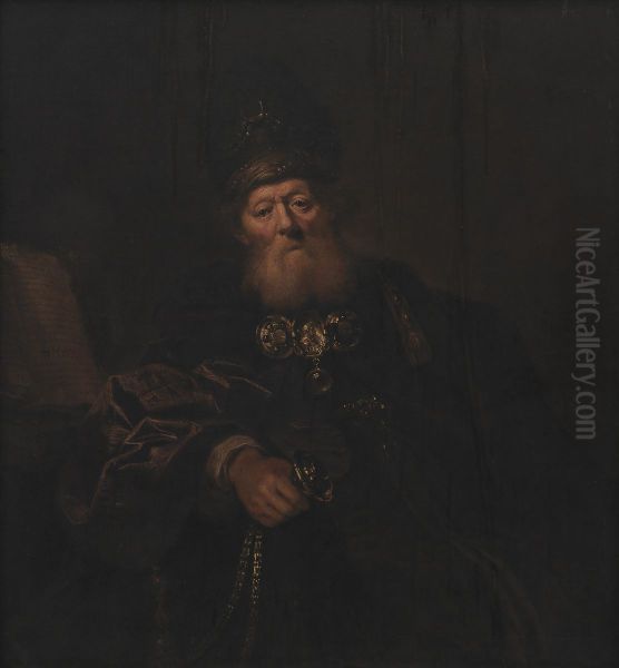Aron as High Priest Oil Painting by Karel van Mander III