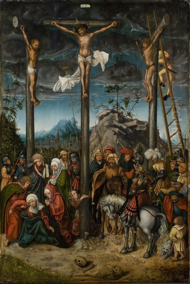 The Crucifixion Oil Painting by Lucas Cranach the Elder