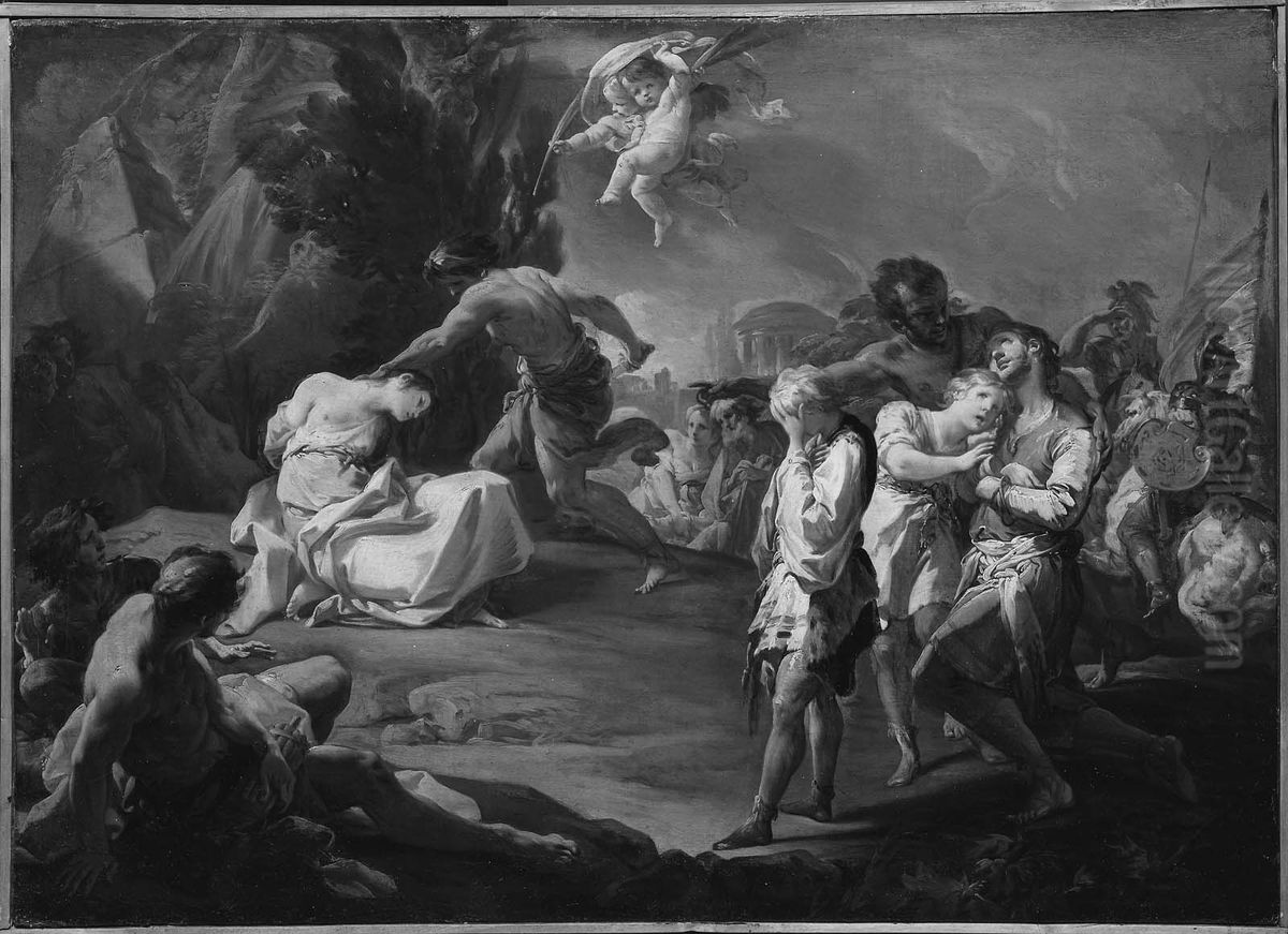 Martyrdom of Saint Marta Oil Painting by Antonio Gonzalez Velazquez
