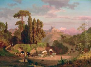 View of Subiaco, Italy