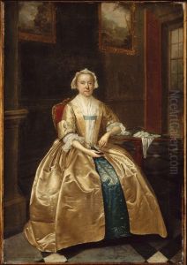 Portrait of a Woman Seated beside a Table Portrait of a Woman Seated beside a Table