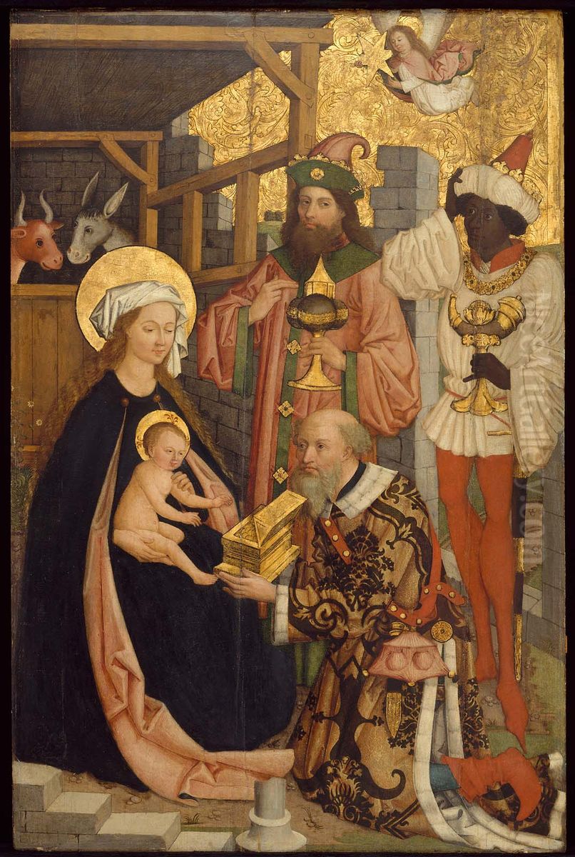 Adoration of the Magi Oil Painting by Bartholomaus Zeitblom