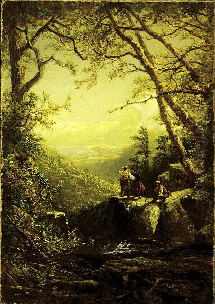 Kaaterskill Clove, January 1865 Oil Painting by James David Smillie