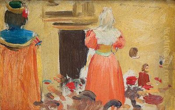 Gigantes Oil Painting by Ramon Casas
