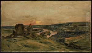 Chateau-Gaillard at Sunset