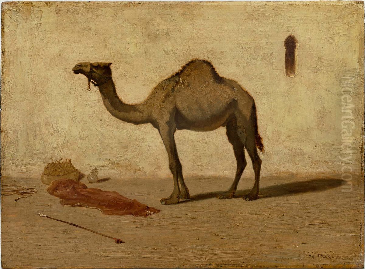 Camel Oil Painting by Theodore Frere