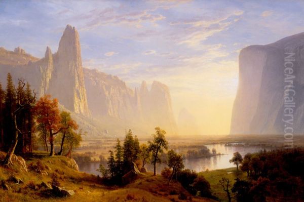 Yosemite Valley Oil Painting by Albert Bierstadt