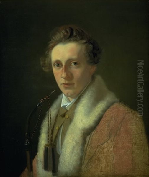 The German Painter Heinrich Marr Oil Painting by Wilhelm Bendz