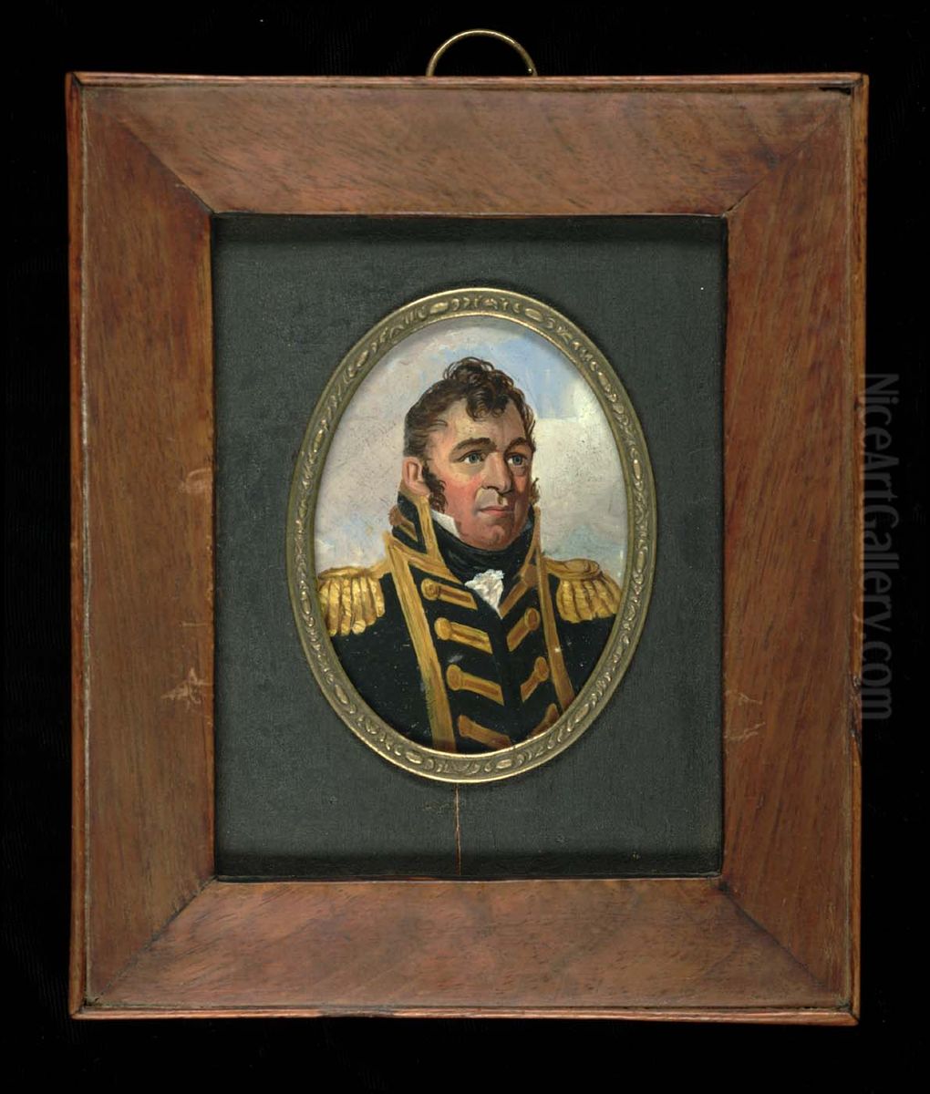 Commodore Isaac Chauncey Oil Painting by John Wesley Jarvis