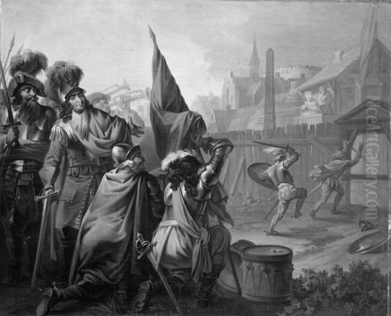 Ulysses von Ithacia, II akt, 9. scene Oil Painting by Christian August Lorentzen