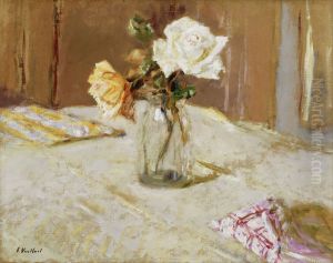 Roses in a Glass Vase