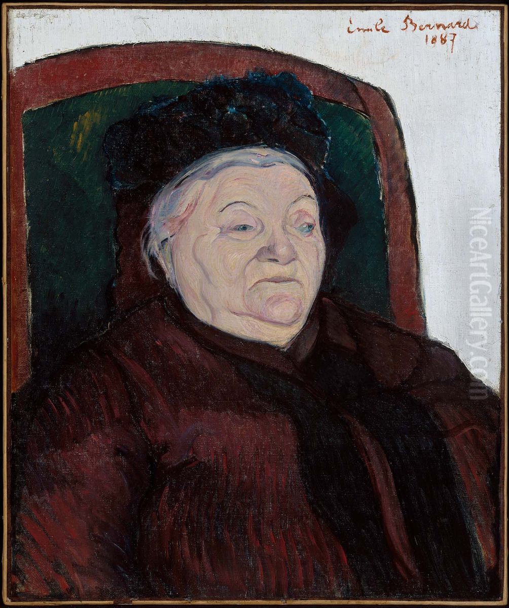 The Artist's Grandmother Oil Painting by Emile Bernard