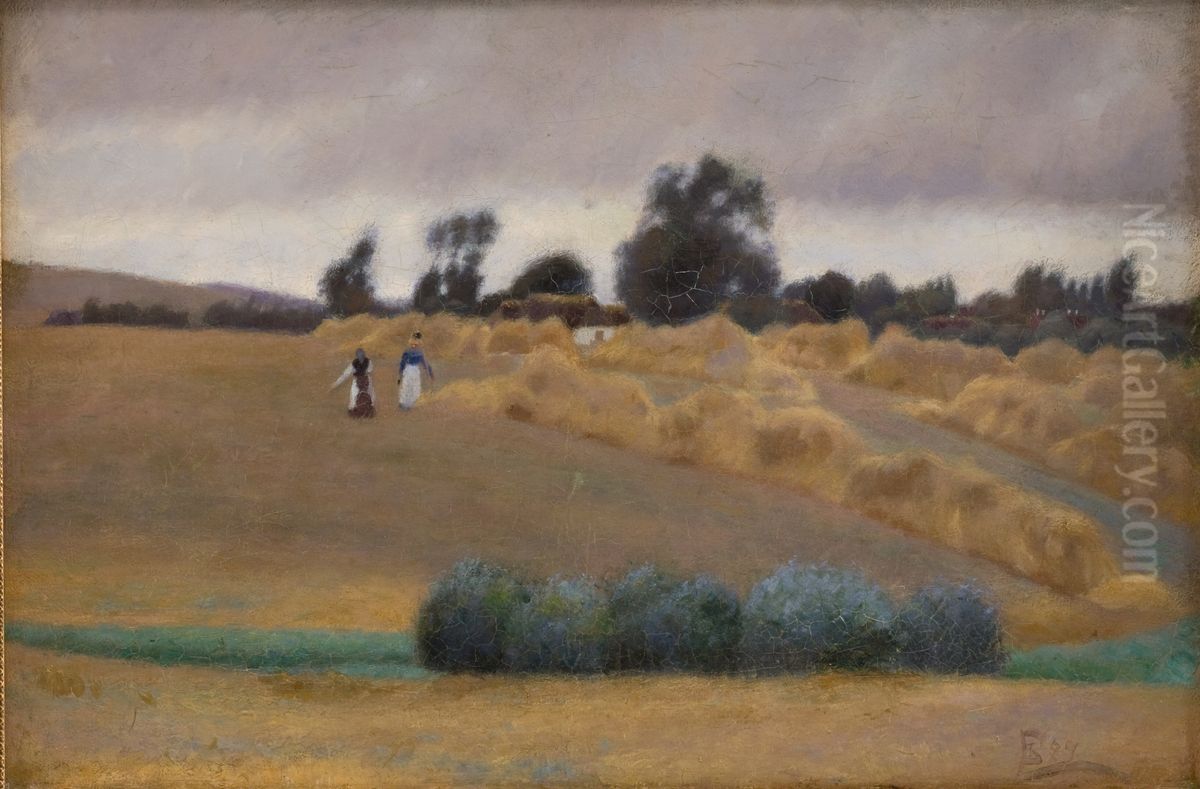 I hostens tid Oil Painting by Fritz Syberg