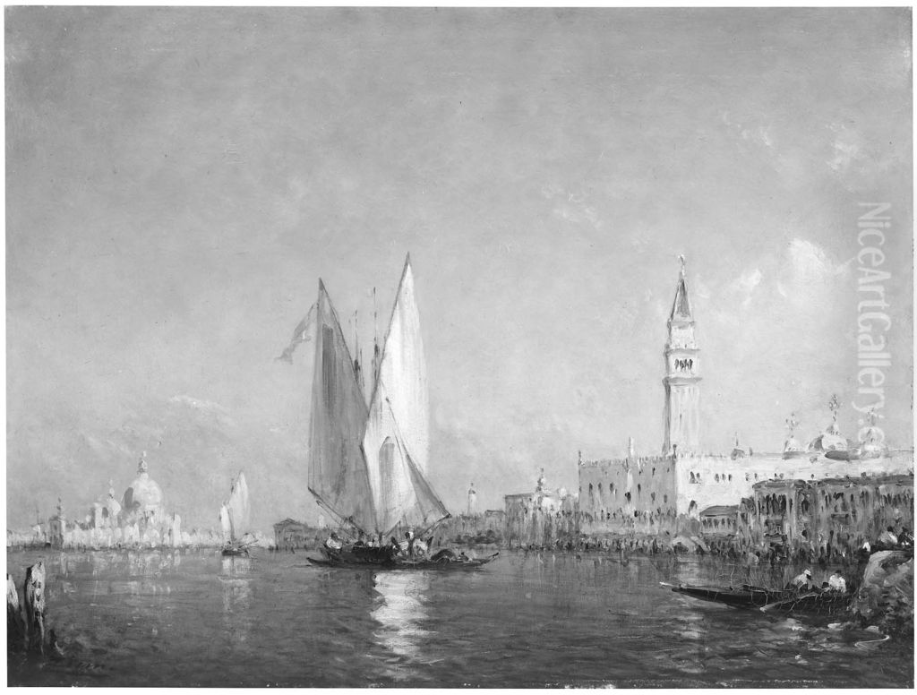 Bacino di San Marco, Venice Oil Painting by Felix Ziem Bacino di San Marco, Venice Oil Painting by Felix Ziem