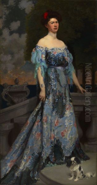 Miss Anne Mills Archbold Oil Painting by Frederick William MacMonnies