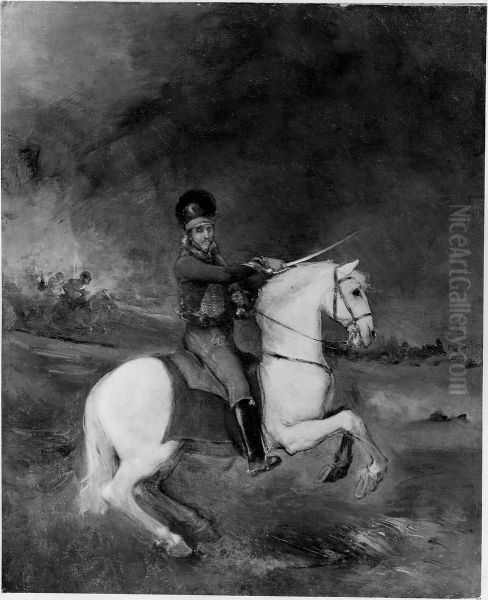 Officer on Horseback Oil Painting by Francisco Goya