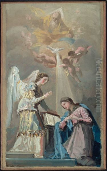 Annunciation Oil Painting by Francisco Goya Fuendetodos