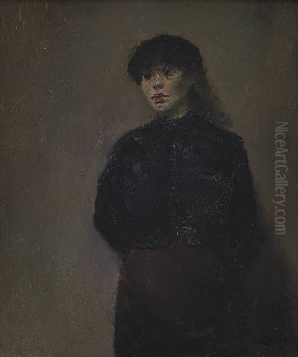 Jossa Oil Painting by Christian Krohg