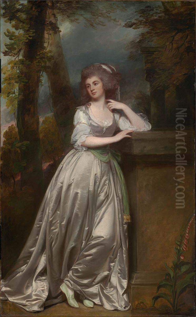 Anne, Lady de la Pole Oil Painting by George Romney