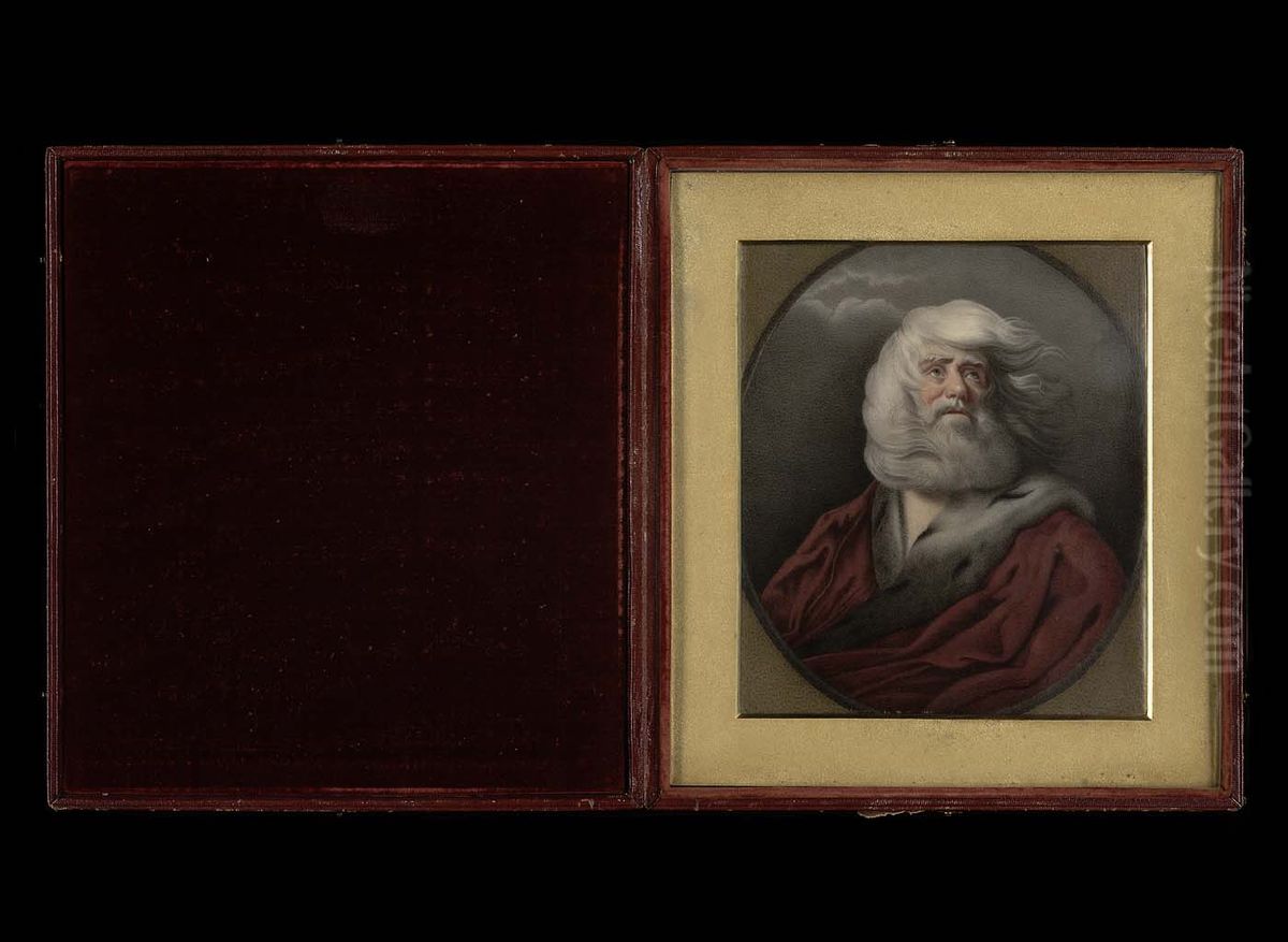 King Lear in the Storm Oil Painting by Henry Brintnell Bounetheau