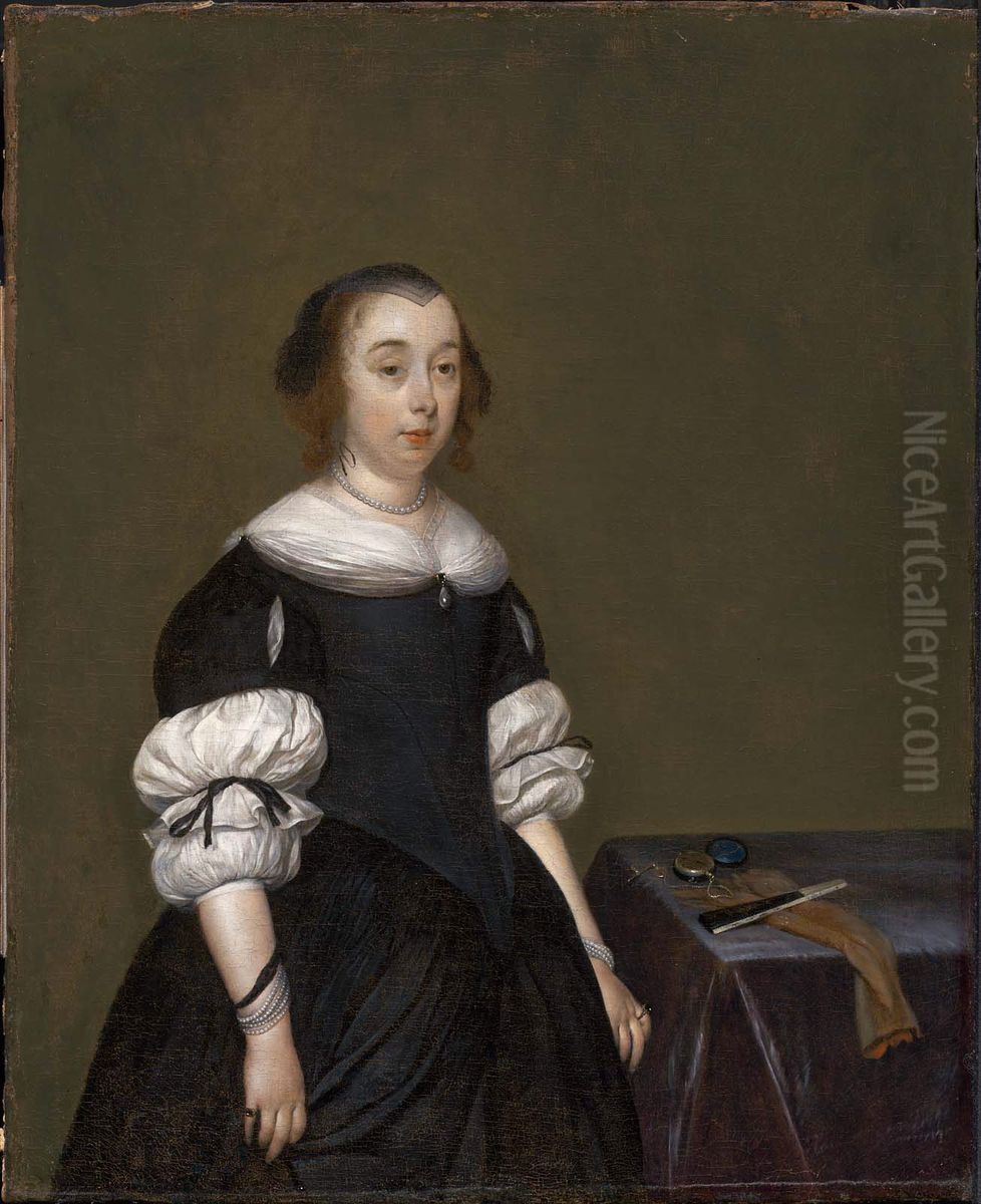 Portrait of a Woman Oil Painting by Gerard Ter Borch