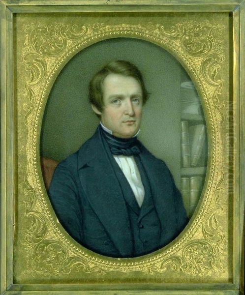 Portrait of a Gentleman Oil Painting by Henry Brintnell Bounetheau