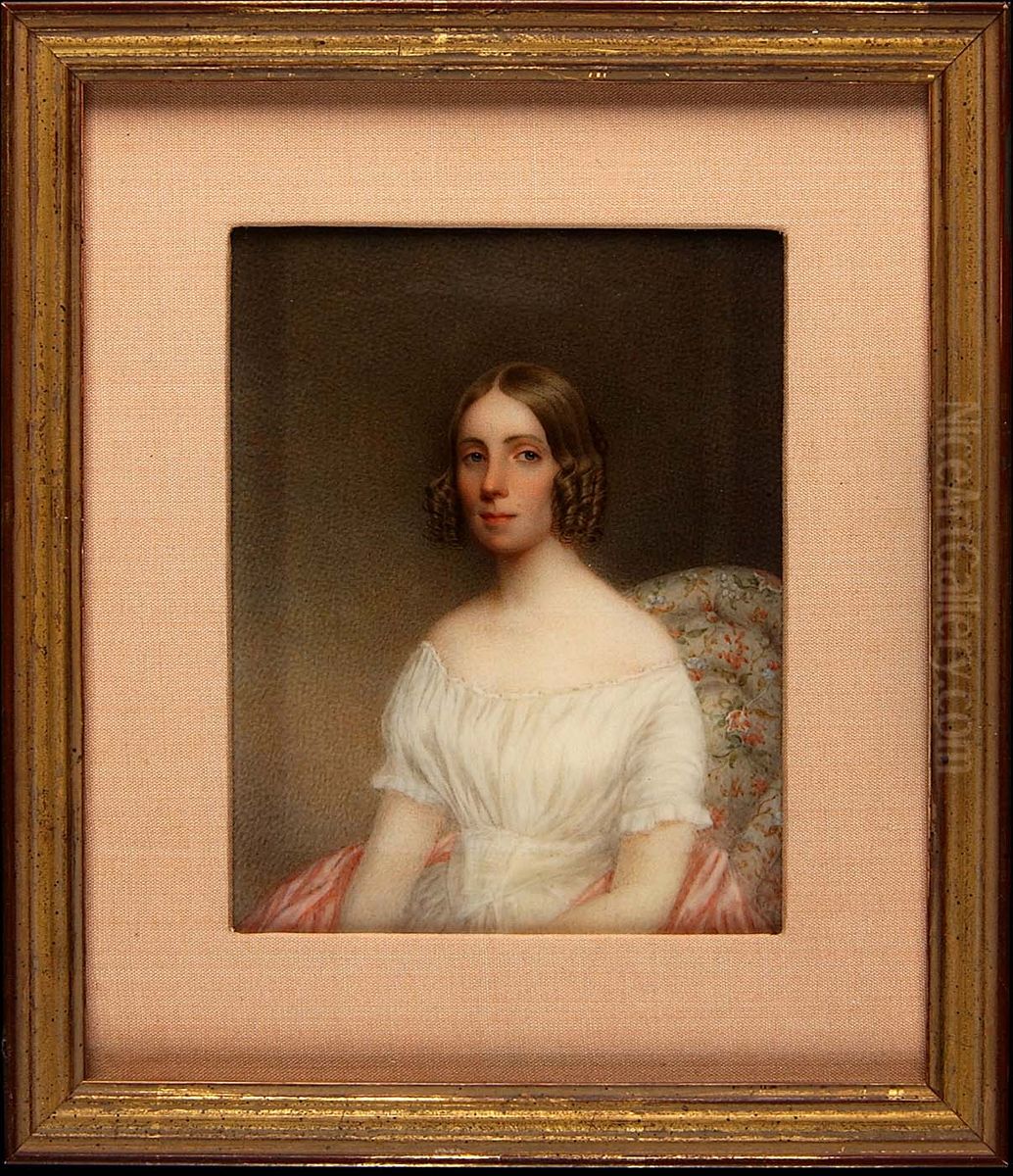 Portrait of a Lady Oil Painting by Henry Brintnell Bounetheau