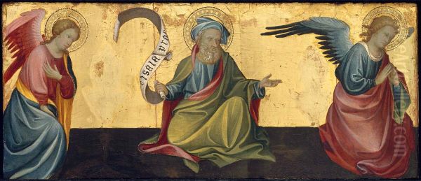 Isaiah with Two Angels Oil Painting by Gherardo Starnina