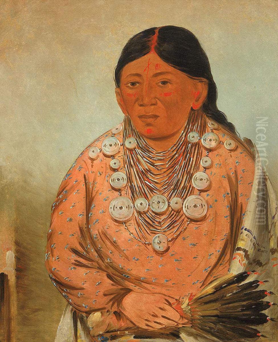 A'h-tee-wat-o-mee, a Woman Oil Painting by George Catlin A'h-tee-wat-o-mee, a Woman Oil Painting by George Catlin
