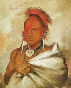O-ron-gas-see, Bear-catcher, a Celebrated Warrior O-ron-gas-see, Bear-catcher, a Celebrated Warrior