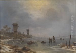 En vinterdag ved Elben