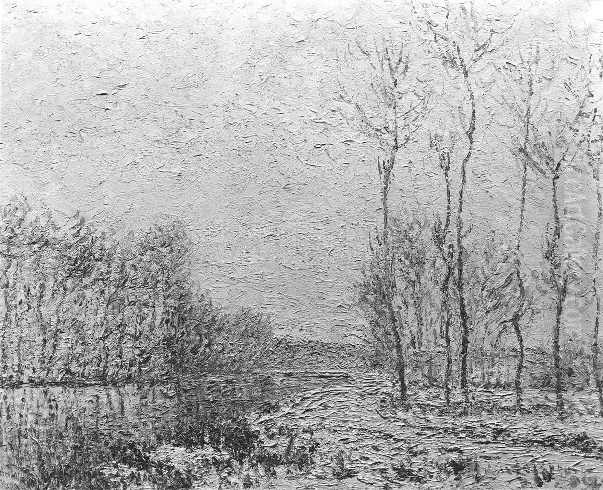 Winter on the Banks of the Eure Oil Painting by Gustave Loiseau