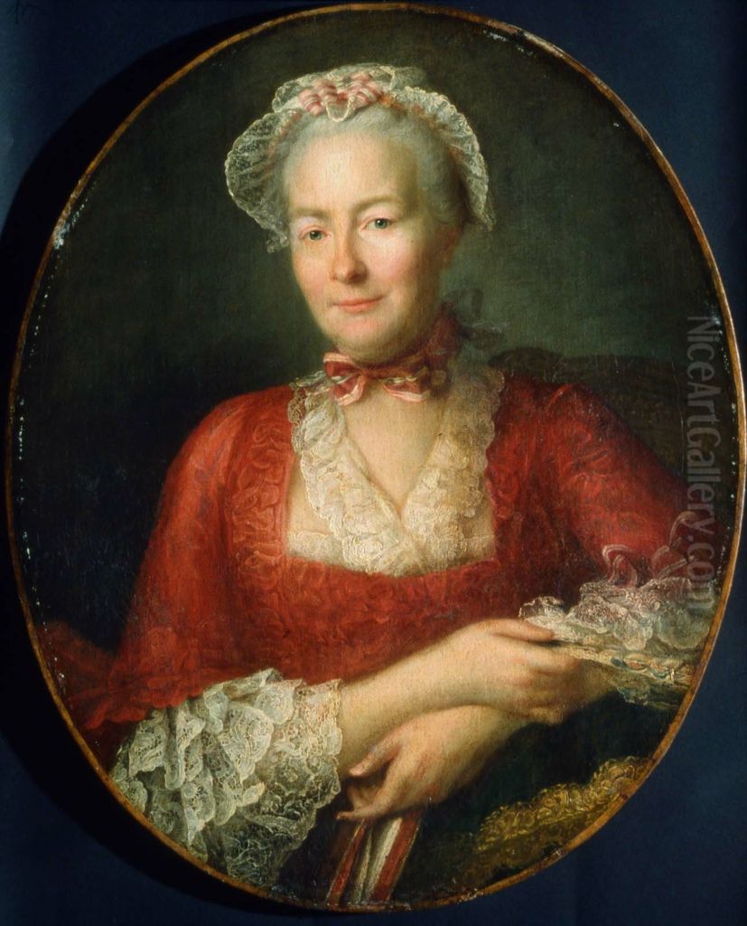 Portrait of a Woman Oil Painting by Hubert Drouais